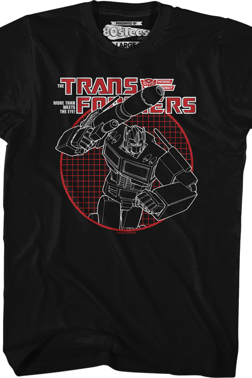 Optimus Prime Circle Grid Transformers T-Shirt