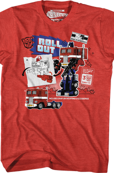 Optimus Prime Roll Out Transformers T-Shirt