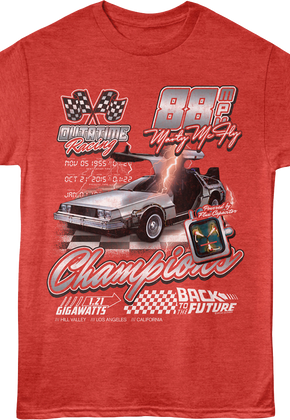 OUTATIME Racing Back To The Future T-Shirt