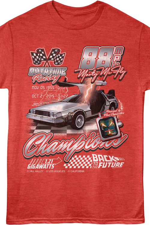OUTATIME Racing Back To The Future T-Shirt
