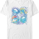 Paint Splatter Bubbles Smurfs T-Shirt thumbnail