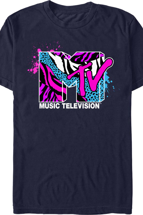 Paint Splatter Logo MTV Shirt