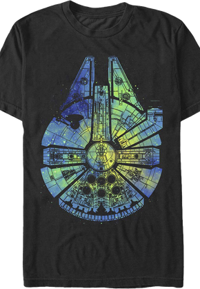 Painted Millennium Falcon Star Wars T-Shirt