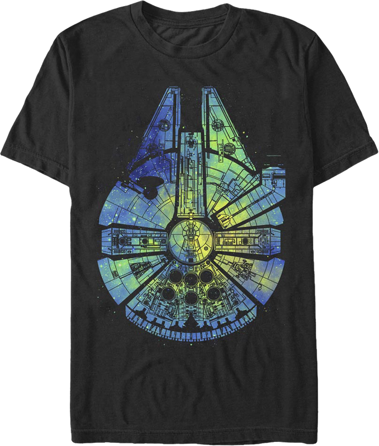 Painted Millennium Falcon Star Wars T-Shirt