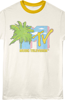 Palm Tree Logo MTV Ringer Shirt