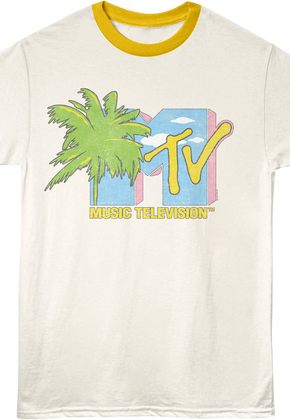 Palm Tree Logo MTV Ringer Shirt
