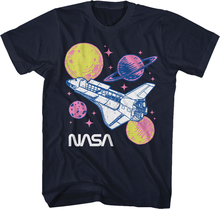 Pastel Planets NASA T-Shirt
