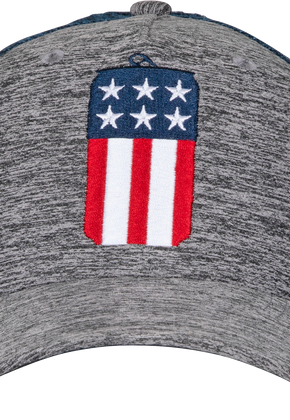 Patriotic Beer Can Miller Lite Adjustable Trucker Hat