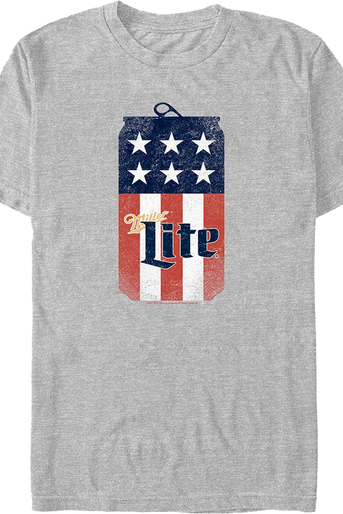 Patriotic Beer Can Miller Lite T-Shirt