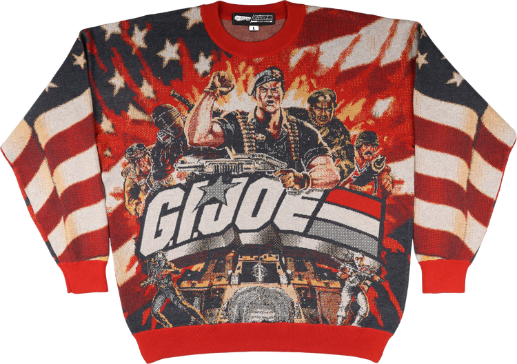 Patriotic Battle GI Joe Knitted Sweater