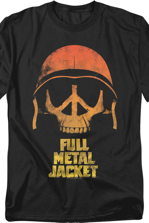 Peace Skull Helmet Full Metal Jacket T-Shirt