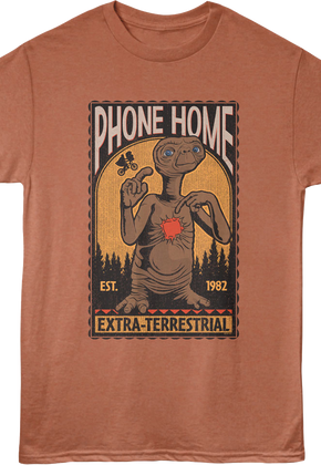 Phone Home 1982 E.T. The Extra-Terrestrial T-Shirt
