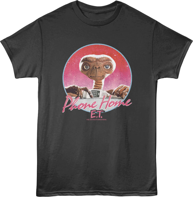 Phone Home Circle E.T. The Extra-Terrestrial T-Shirt