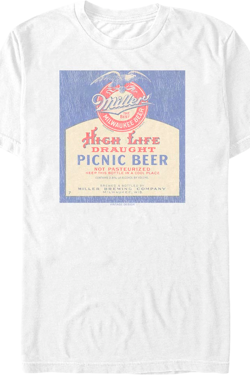 Picnic Beer Miller High Life T-Shirt