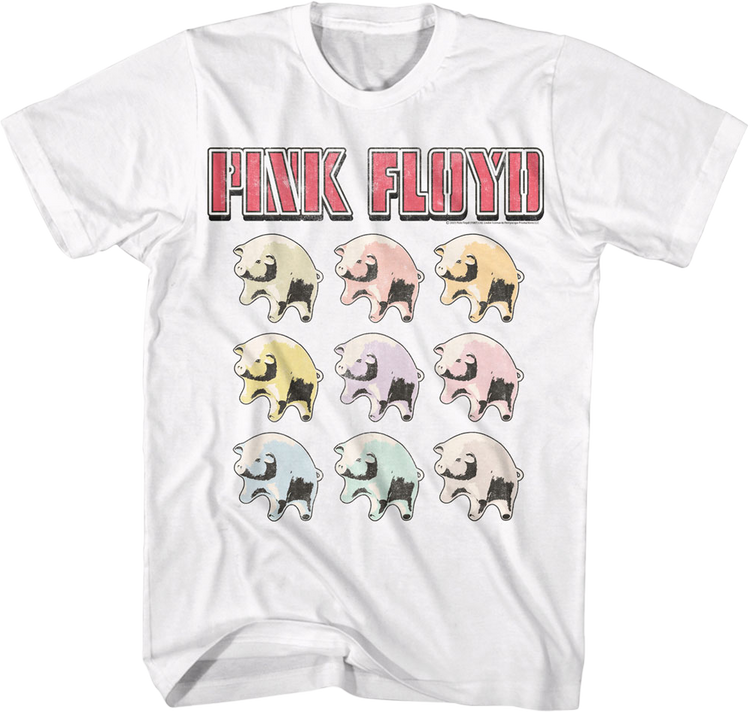 Pig Balloons Collage Pink Floyd T-Shirt
