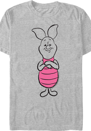 Piglet Sketch Winnie The Pooh T-Shirt