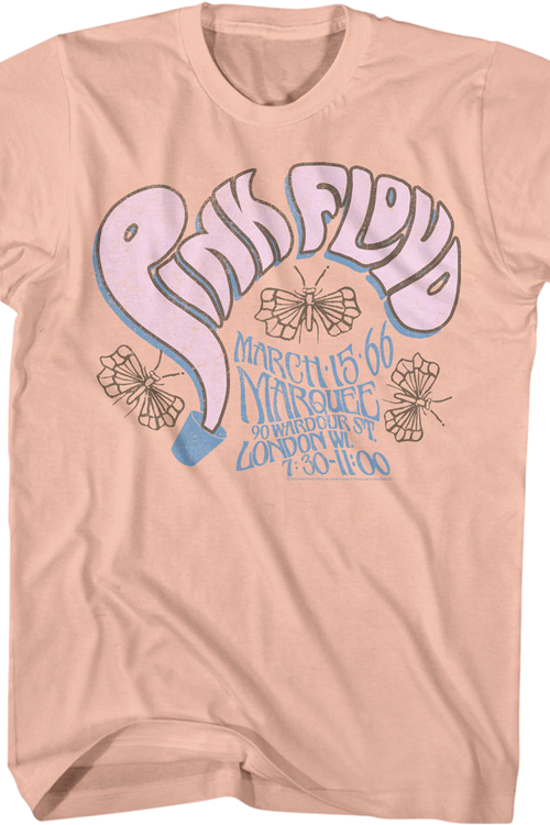 Butterflies Marquee Pink Floyd T-Shirt