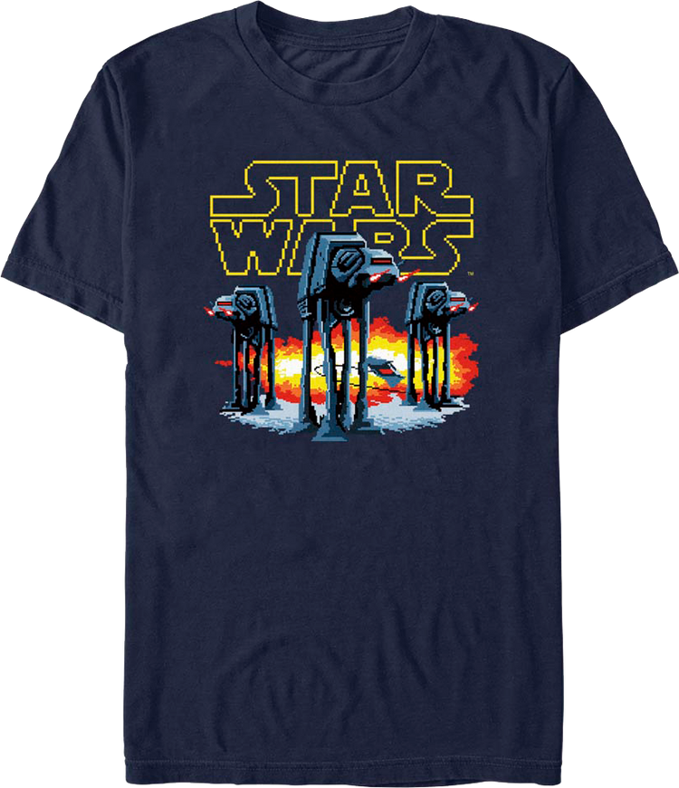 Pixelated AT-AT Walkers Star Wars T-Shirt