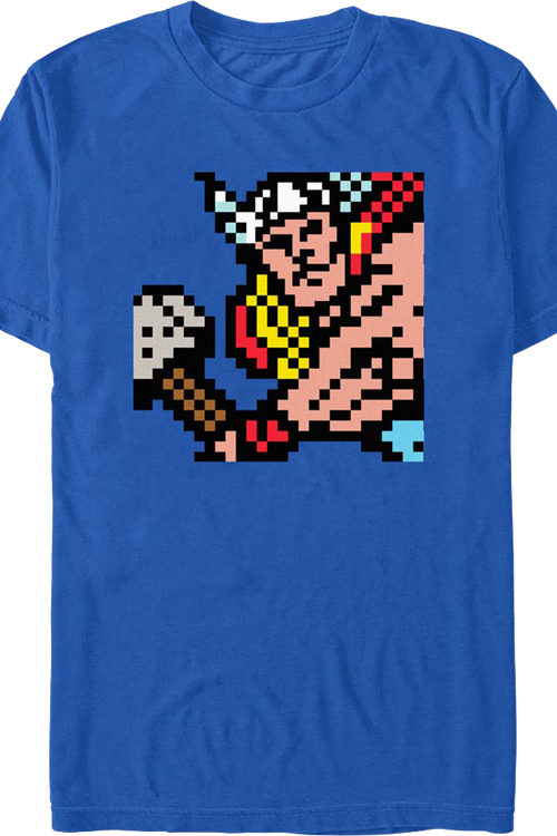 Pixelated Thor Marvel Comics T-Shirt