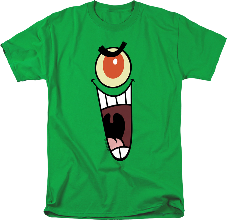 Plankton Face SpongeBob SquarePants T-Shirt