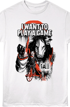 Play A Game Collage Saw T-Shirt