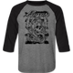 Snake and Skull Sketch Poison Raglan Baseball Shirt thumbnail