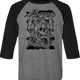 Snake and Skull Sketch Poison Raglan Baseball Shirt thumbnail