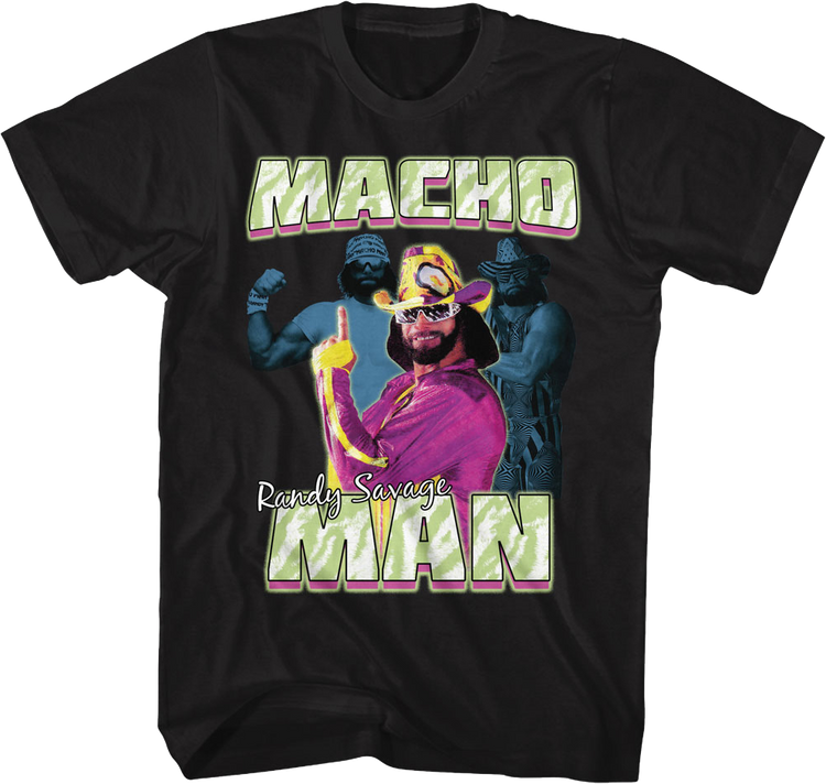 Posing Collage Macho Man Randy Savage T-Shirt