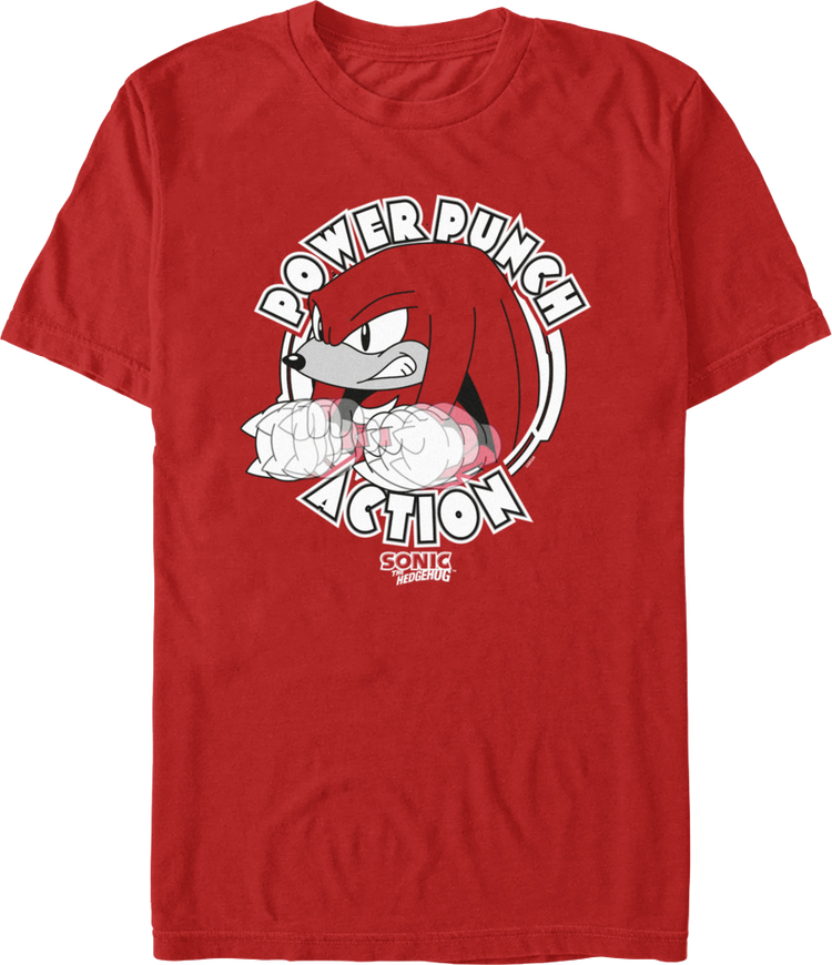 Power Punch Action Sonic The Hedgehog T-Shirt