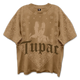 Front & Back Praying Hands Tupac Shakur Oversized T-Shirt thumbnail