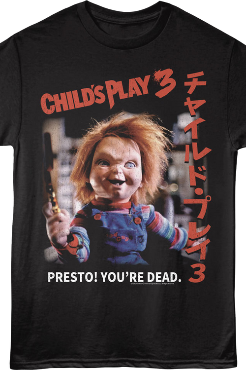 Presto You're Dead Child's Play 3 T-Shirt