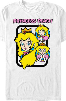 Princess Peach Collage Super Mario Bros. Nintendo T-Shirt
