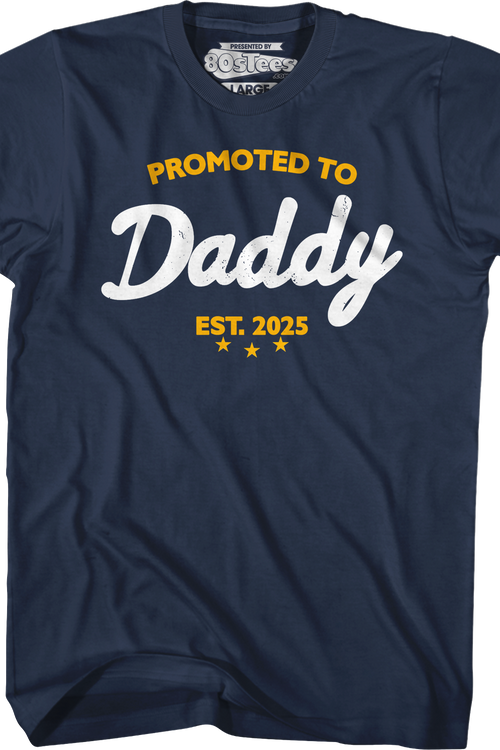 Promoted To Daddy 2025 T-Shirt