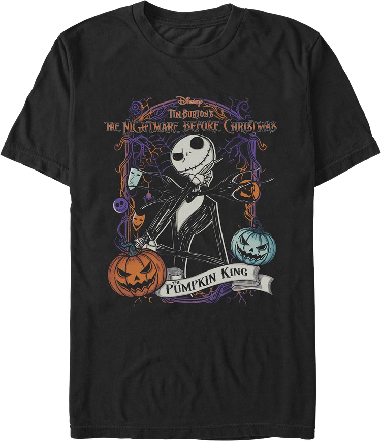 Pumpkin King Collage Nightmare Before Christmas T-Shirt