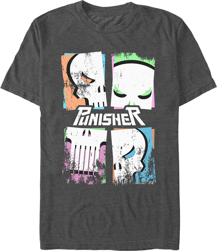 Punisher Pop Art Logo Marvel Comics T-Shirt