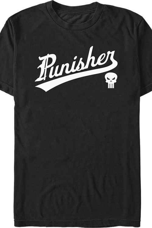 Punisher Sports Logo Marvel Comics T-Shirt