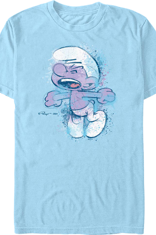 Paint Splatter Purple Smurf T-Shirt