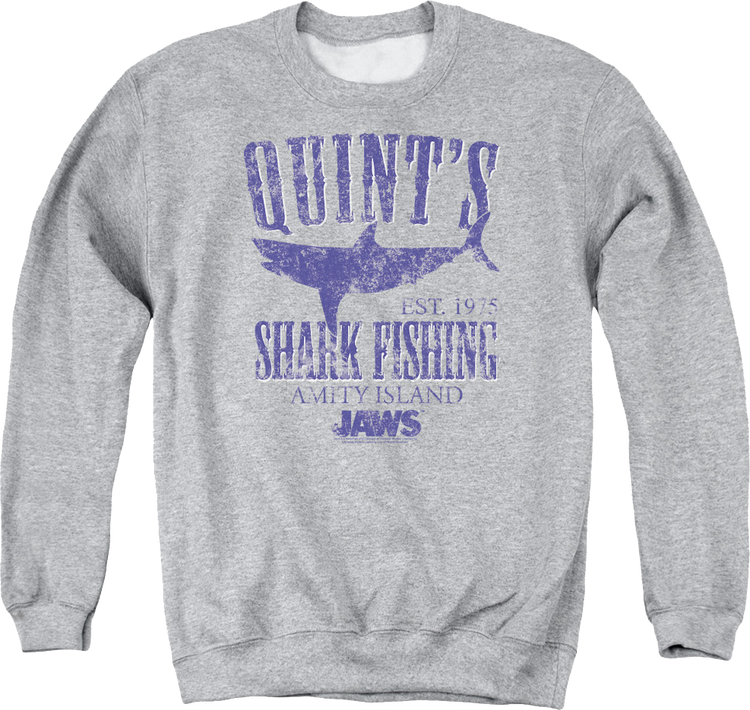 Quint's Shark Fishing Jaws Sweatshirt