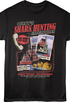 Quint's Shark Hunting Expeditions Jaws T-Shirt