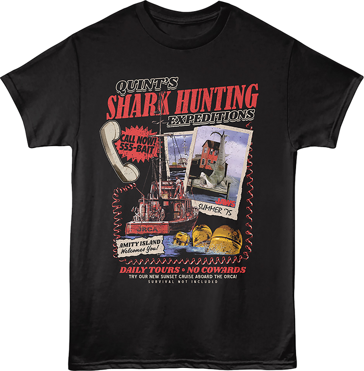Quint's Shark Hunting Expeditions Jaws T-Shirt