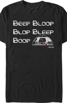 R2-D2 Beep Bloop Blop Bleep Boop Star Wars T-Shirt