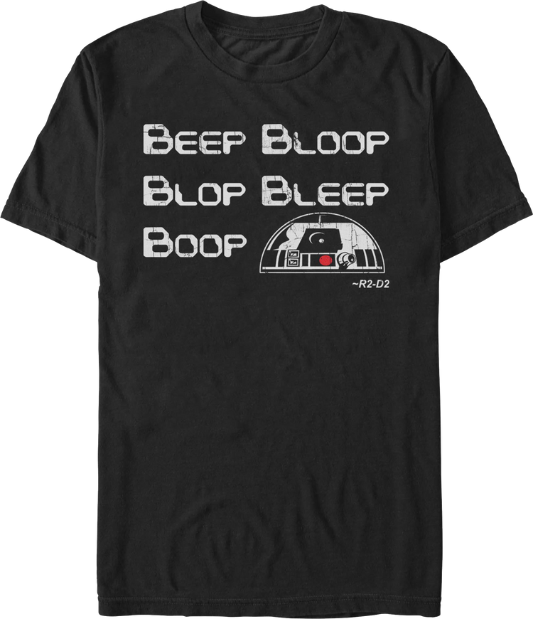 R2-D2 Beep Bloop Blop Bleep Boop Star Wars T-Shirt
