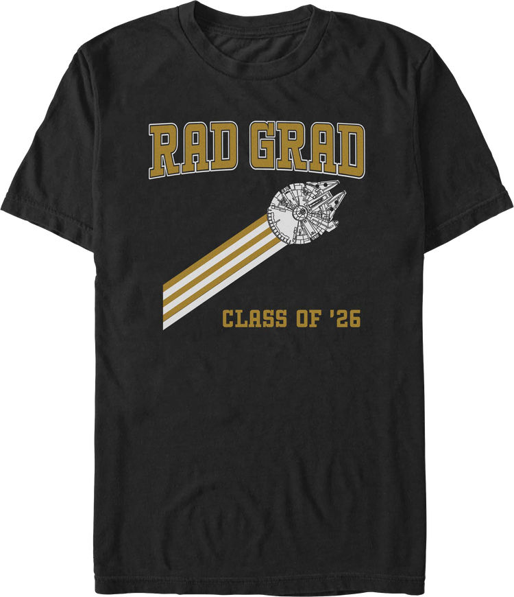 Rad Grad Class Of '26 Millennium Falcon Star Wars T-Shirt