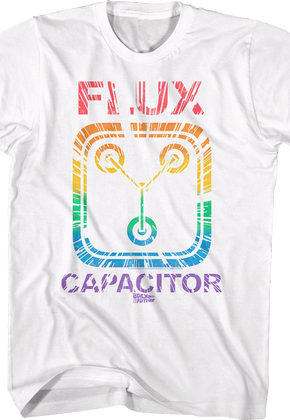 Rainbow Flux Capacitor Back To The Future T-Shirt