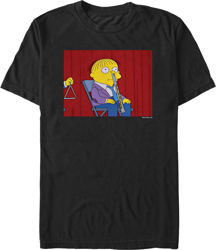 Ralph With A Flute Up His Nose Simpsons T-Shirt