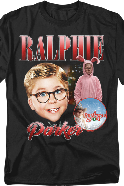 Ralphie Parker Collage Christmas Story T-Shirt