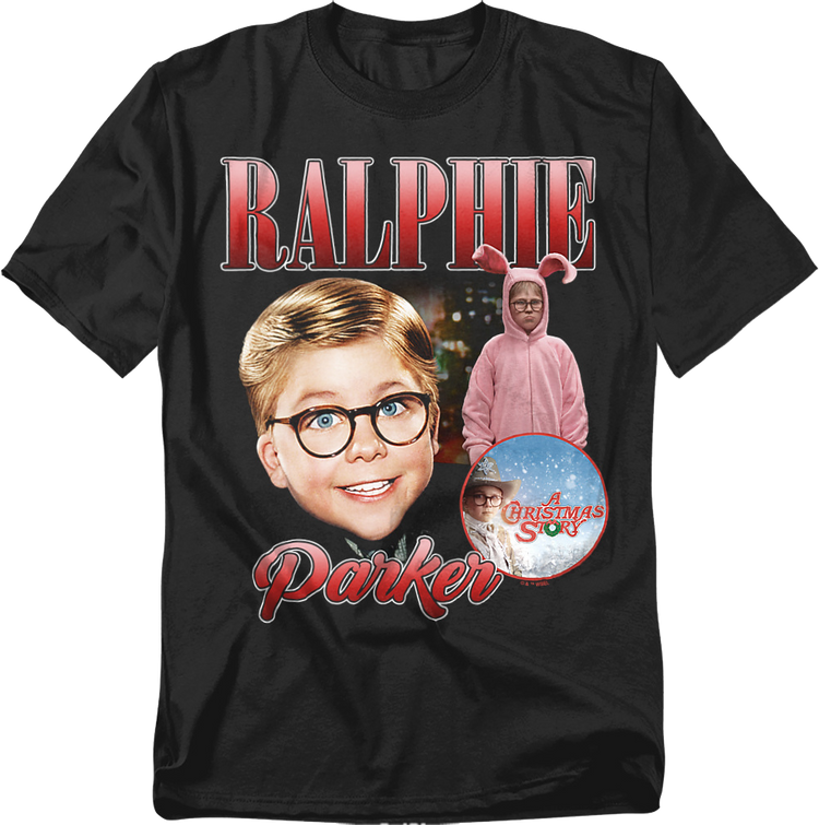 Ralphie Parker Collage Christmas Story T-Shirt