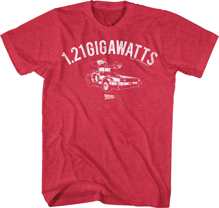 Red 1.21 Gigawatts T-Shirt