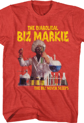 Red Biz Never Sleeps Biz Markie T-Shirt