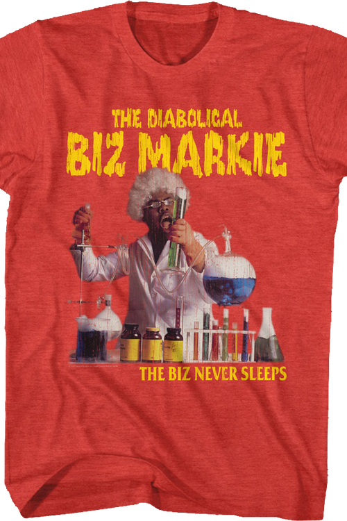 Red Biz Never Sleeps Biz Markie T-Shirt